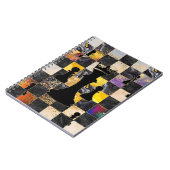 Schach Abstrakte Kunst - Gemischte Texturen Notizblock (Linke Seite)