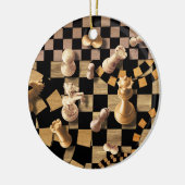Schach Abstrakte Kunst - Holztextilien Keramik Ornament (Links)