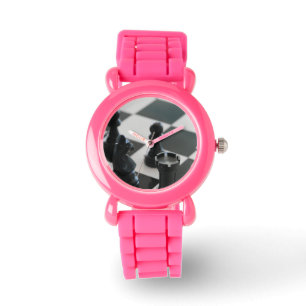 Schach Armbanduhr