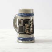 Schach-Art Bierglas (Vorderseite Links)