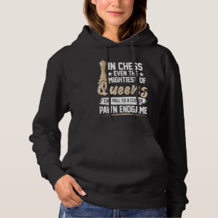 Schach Auch Die Mächtigste Königin Kann Gegen Eine Hoodie