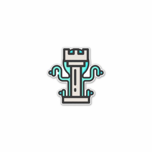 Schach Aufkleber (Vorderseite)