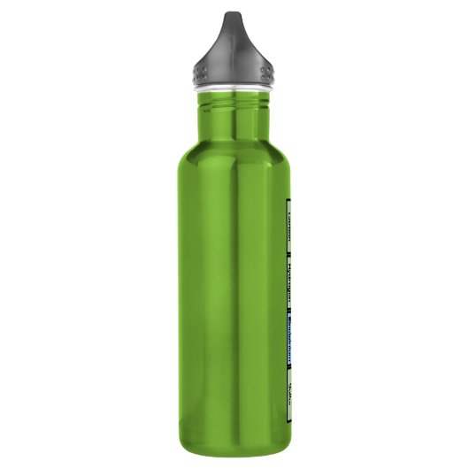 Schach aus Elementen Edelstahlflasche (Links)