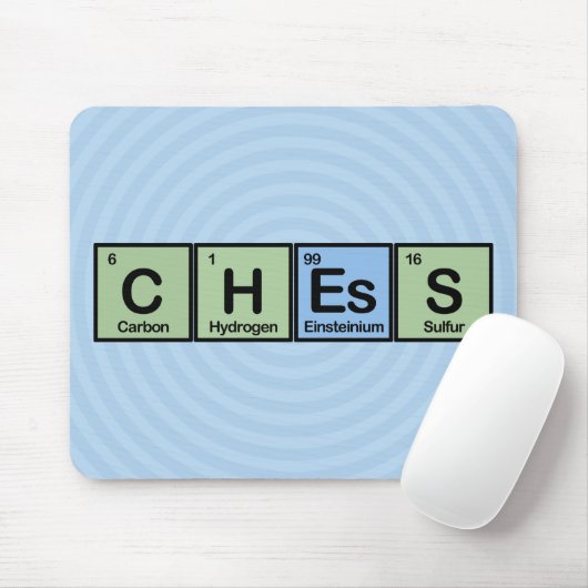 Schach aus Elementen Mousepad (Mit Mouse)