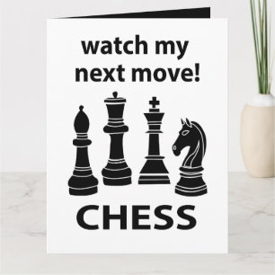 Schach Beobachte Meinen Nächsten Zug Schach Karte