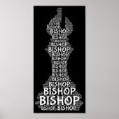 Schach Bishop Word Picture Poster (Vorne)