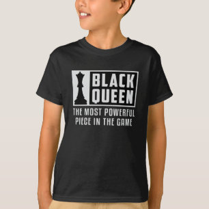 Schach Black Queen Schachbrett Schachbrett Geschen T-Shirt