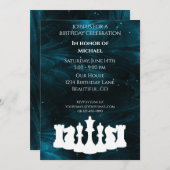 Schach Blauer Nebel Klassische Schachpartien Gebur Einladung (Vorne/Hinten)