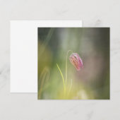 Schach-Blume-Natur-Fotokarte (Vorne/Hinten)