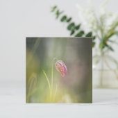 Schach-Blume-Natur-Fotokarte (Stehend Vorderseite)