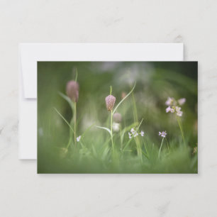 Schach-Blume-Natur-Fotokarte