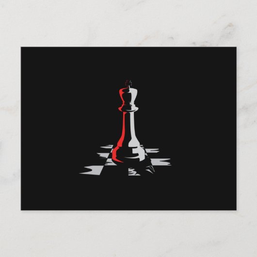 Schach-Board King Checkmate-Game-Geschenk Postkarte (Vorderseite)