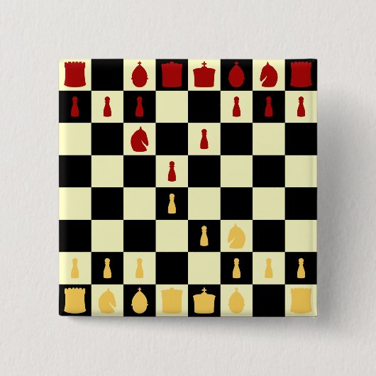 Schach-Brett Button (Vorderseite)