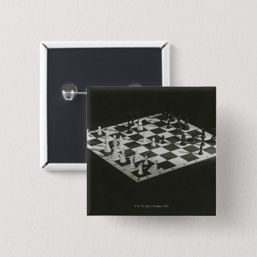 Schach-Brett Button (Vorne & Hinten)