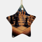 Schach-Brett-Geschenkartikel Keramik Ornament (Rechts)