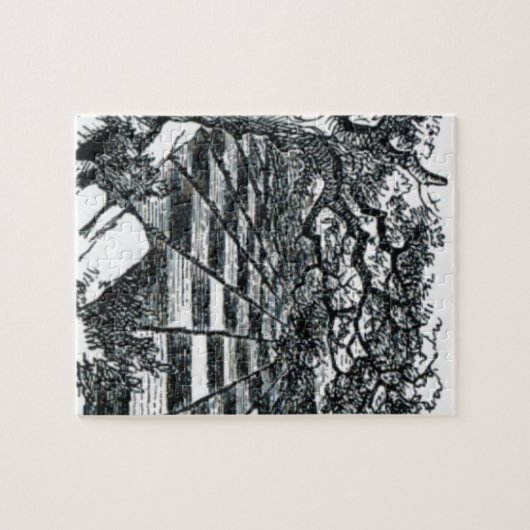 Schach-Brett im Märchenland Puzzle (Horizontal)