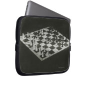 Schach-Brett Laptopschutzhülle (Vorne Rechts)