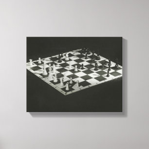 Schach-Brett Leinwanddruck