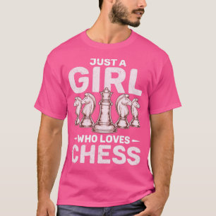 Schach-Brettspiel Girls Schach Master Women T-Shirt