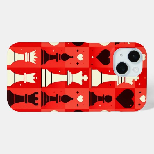 Schach Case-Mate iPhone Hülle (Rückseite (Horizontal))