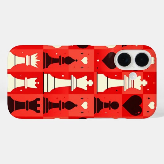 Schach Case-Mate iPhone Hülle (Rückseite (Horizontal))