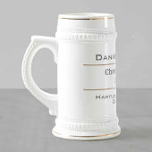 Schach Champion Bierglas