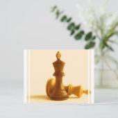 Schach Checkmate Postkarte (Stehend Vorderseite)