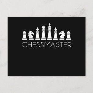 Schach  - Chessmaster Postkarte
