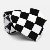 Schach Club Checkered Neck Tie Krawatte (Gerollt)