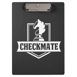 Schach Club Checkmate Schachzug Klemmbrett
