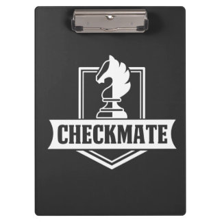 Schach Club Checkmate Schachzug Klemmbrett