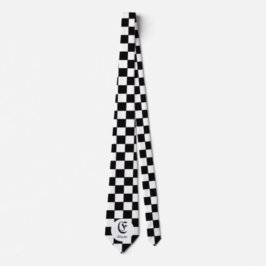 Schach Club Individuelle Name Erstklassiges Tie Krawatte (Vorderseite)