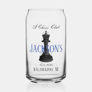 Schach Club w Classic King Zeichne Trinkbehälter B Dosenglas