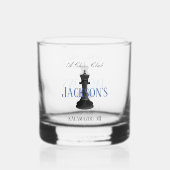 Schach Club w Classic King Zeichne Trinkbehälter R Whiskyglas (Rückseite)