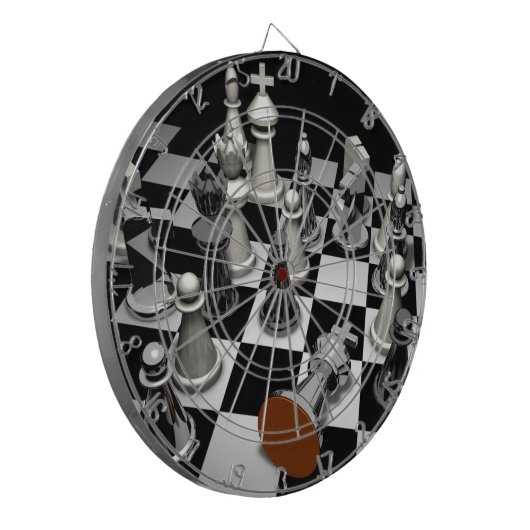 Schach Dartscheibe (Vorderseite Links)