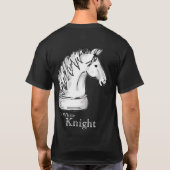 Schach der dunkle Ritter, T-Shirt (Rückseite)