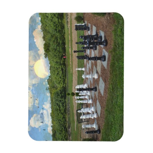 Schach der Lebensgröße Magnet (Vertikal)