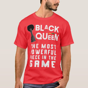 Schach der schwarzen Königin Schach Mächtigstes St T-Shirt