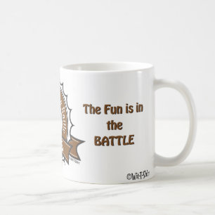 Schach, der Spaß ist im Kampf, Schach von Kaffeetasse