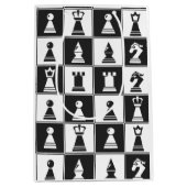 Schach-Design-Geschenktasche Mittlere Geschenktüte (Vorderseite)