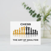 Schach die Art der Analyse Postkarte (Stehend Vorderseite)