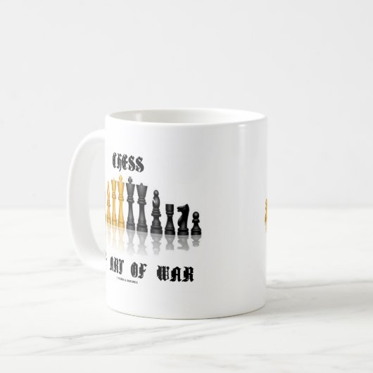 Schach die Kunst des Krieges (gotischer Kaffeetasse (Vorderseite Links)