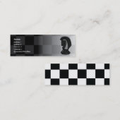 Schach - dünn mini visitenkarte (Vorne/Hinten)