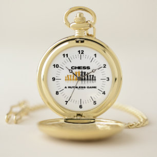 Schach ein rücksichtsloses Spiel-Schach-Set Taschenuhr