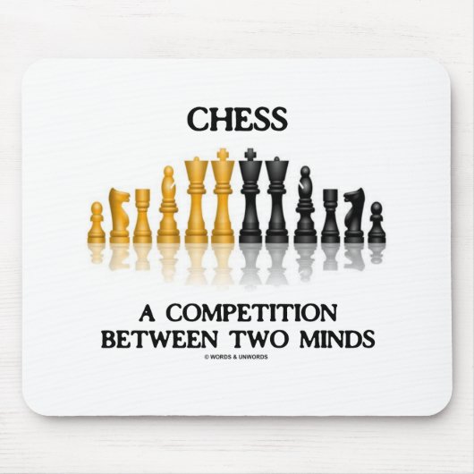 Schach einen Wettbewerb zwischen zwei Minds (Schac Mousepad (Vorne)
