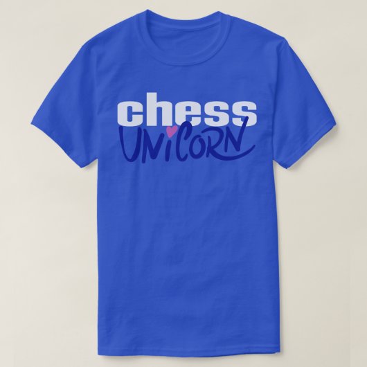 Schach Einhorn 1 T-Shirt (Design vorne)