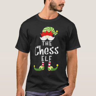 Schach-Elfen-Gruppe Weihnachts-Pyjama-Party T-Shirt