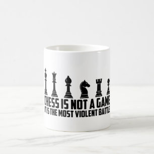 Schach, es ist kein Spiel, es ist ein Kampf Kaffeetasse