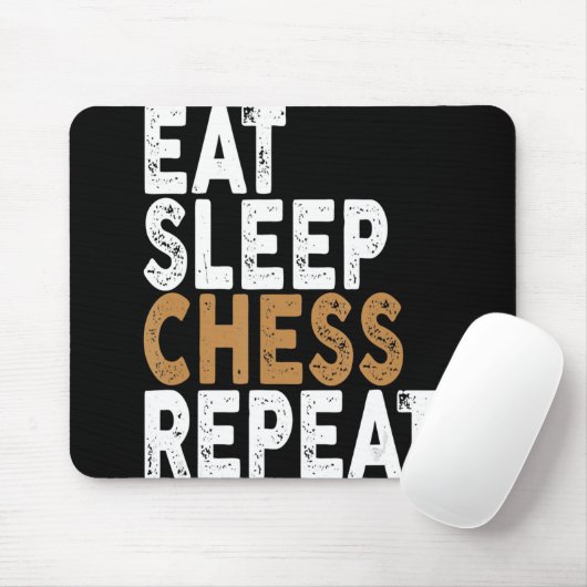Schach essen wiederholen Schach Mousepad (Mit Mouse)
