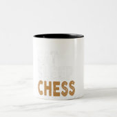Schach essen wiederholen Schach Zweifarbige Tasse (Mittel)